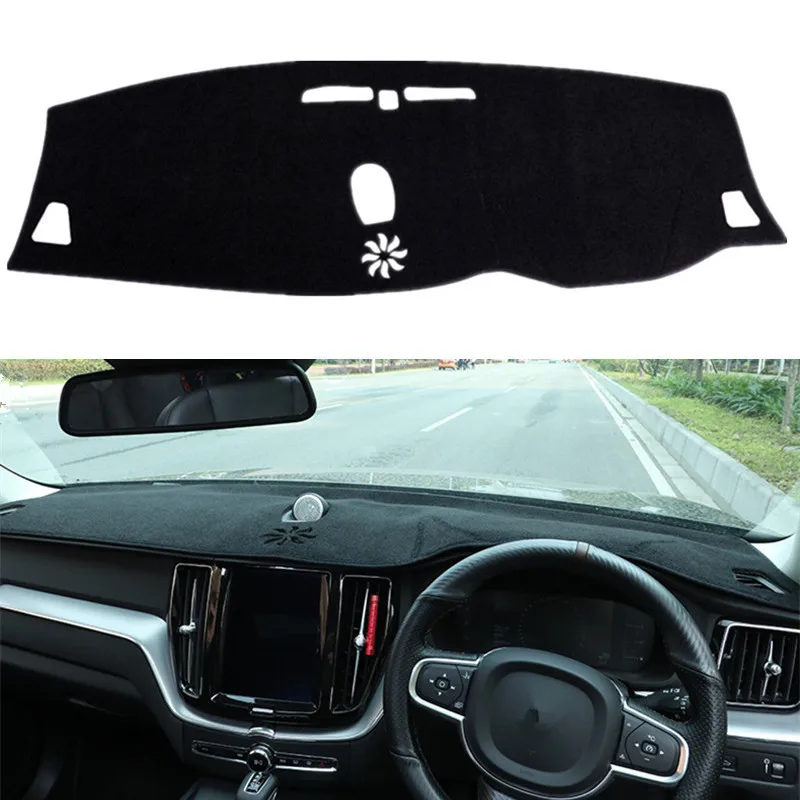 

Car Styling Dashmat Dashboard Cover Mat Pad Dash Sun Shade Instrument Carpet Protector Accessories For VOLVO XC60 2018 2019 2020