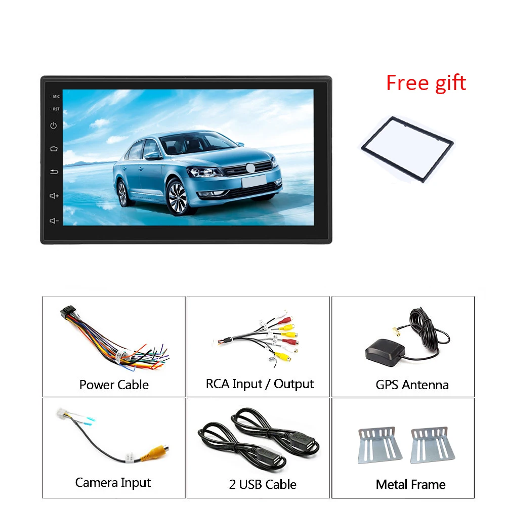 Hikity Android 9 1 2 Din автомобильное радио 7 &quotавтомобильный мультимедийный плеер