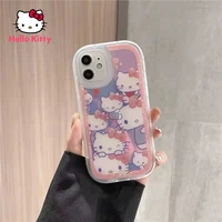 hello kitty laser tpu protective case for iphone13 13pro 13promax 12 12pro max 11pro xs xr 11 all inclusive mobile phone cover
