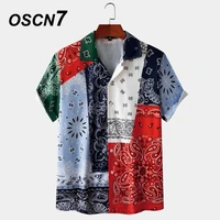oscn7 casual printed short sleeve shirt men street 2021 hawaii beach oversize women fashion harujuku shirts for men mx006