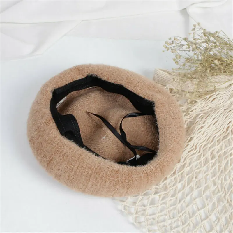 Шерстяной берет шапки для детей детская шапка девочек теплая ярких цветов