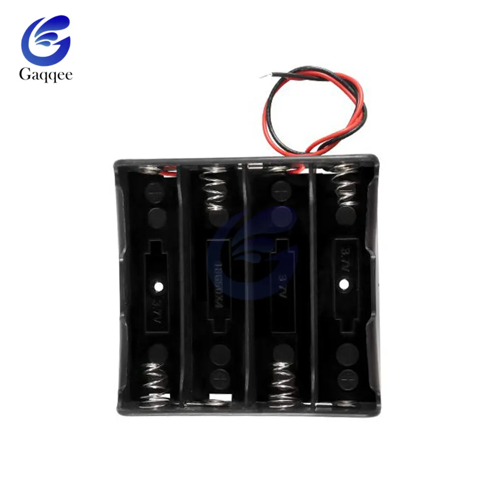 Чехол для аккумулятора 18650 с 4 слотами свинцового провода 3 7 В|Тестеры