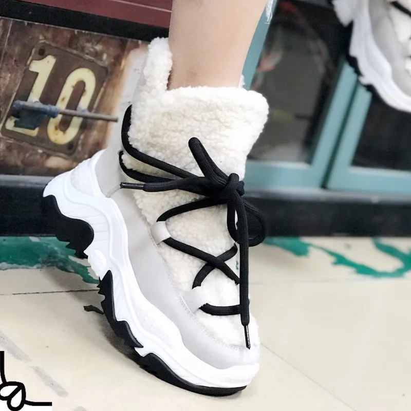 Женские зимние ботинки из натуральной кожи женские бархатные спортивные