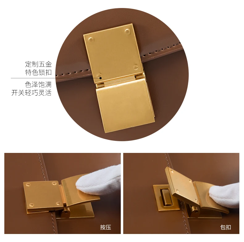 New Fashion package designer lock head large capacity slant handbags 25cm Original Calfskin Boy Flap Women Shoulder Chain bag |