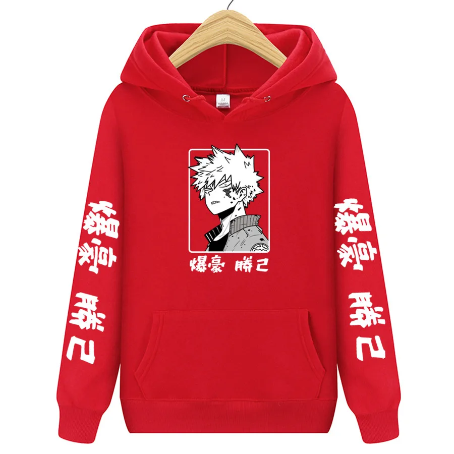 

Harajuku Men's Hoodie my hero academia Unisex Hoodies Couple wear Japanese Anime Boku no Hero Academia Printed Streetwear