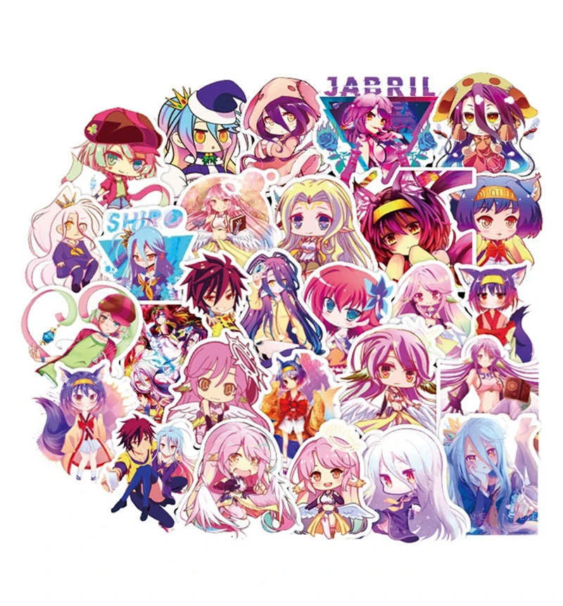 50 шт. без игры жизни стикер аниме кристалл милый водонепроницаемые наклейки для