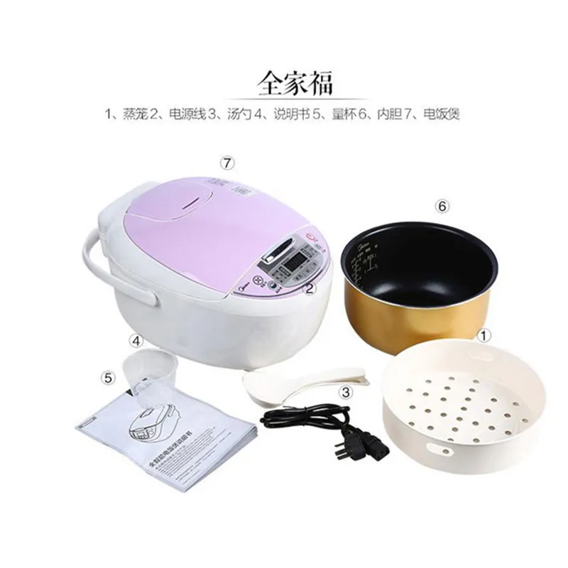 Многофункциональная квадратная интеллектуальная рисоварка FS5018 объемом 5 л|rice