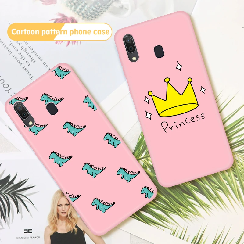 Чехол для телефона с милым рисунком samsung Galaxy A50 A70 A30 A20 силиконовый чехол