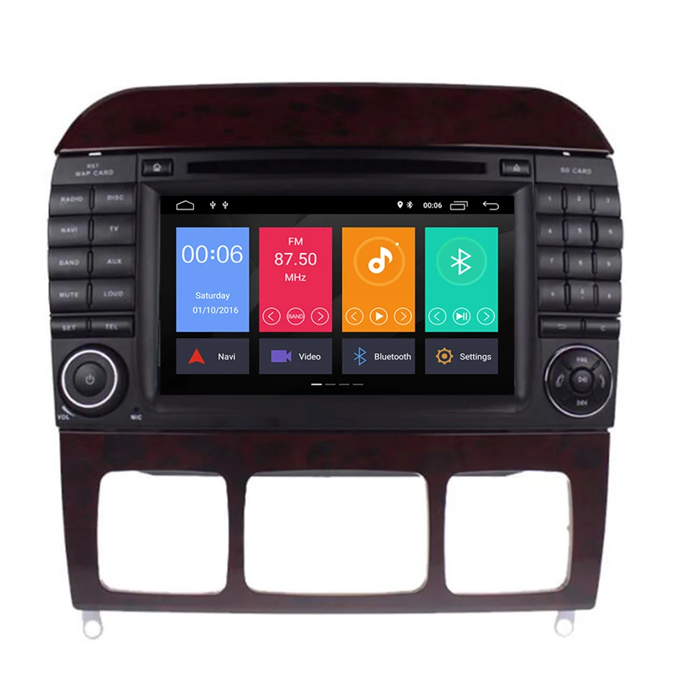 IPS DSP android 10 0 4G + 64G ROM автомобильный Радио GPS навигационный плеер для Benz W220 W215 S280 S320