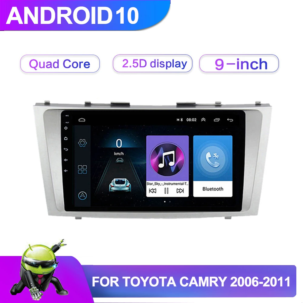9 &quot2din Android 10/9.1 Автомобильный Радио стерео аудио для Toyota Camry 40 50 2006 2011