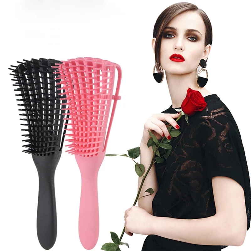 

1pc Scalp Hair Brush Massage Comb Detangling Brush For Curly Hair Comb For Hair Detangler Hairbrush For Women Men Salon