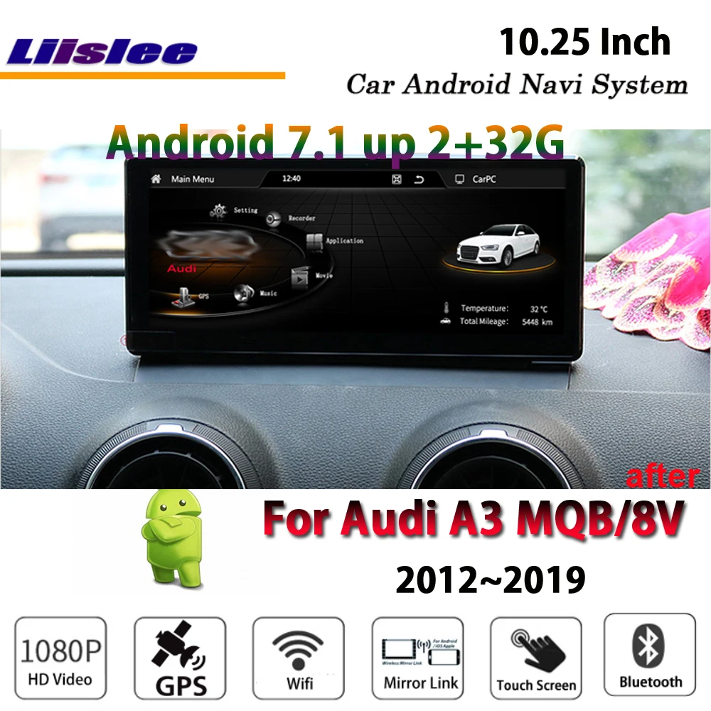 

Liislee Car Android 7.1 2G RAM 32ROM For Audi A3 MQB 8V 2012~2019 Radio Video Carplay GPS Navi Map Navigation System Multimedia