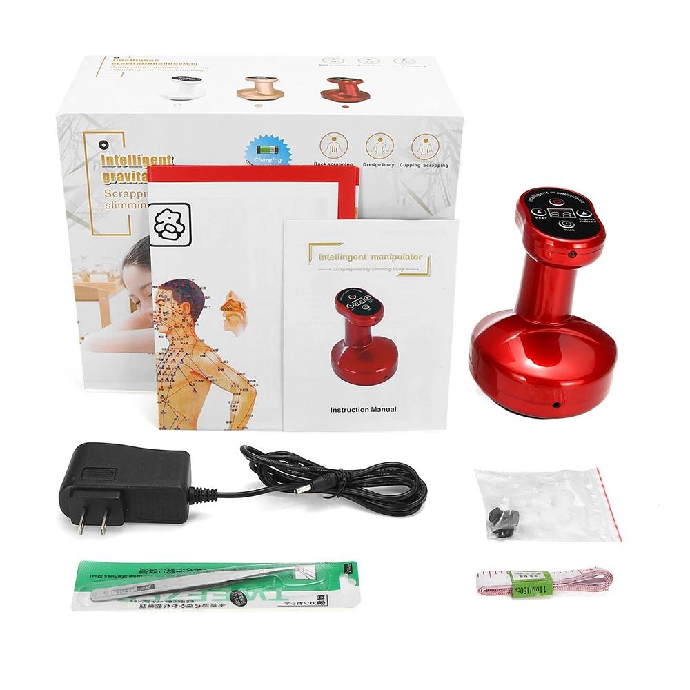 

Body Massager Suction Scraping Electric Vacuum Cupping Fat Removal Acupoint Detoxifies Guasha Massage Relieve Stress 9 Gear USB