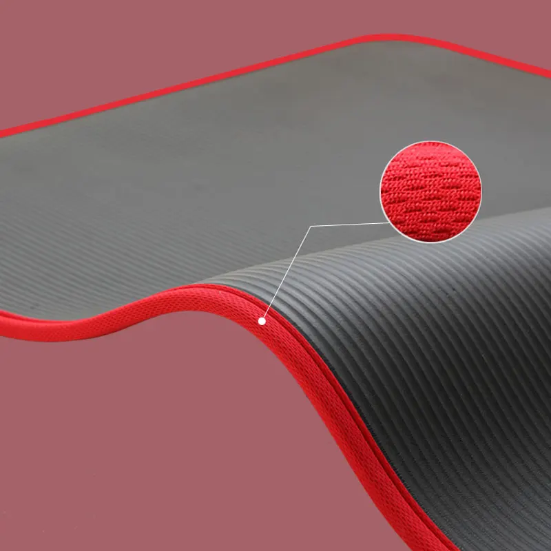 

New 10mm Thickened Non-slip 183cmX61cm Yoga Mat NBR Fitness Gym Mats Sports Cushion Gymnastic Pilates Pads With Yoga Bag & Strap