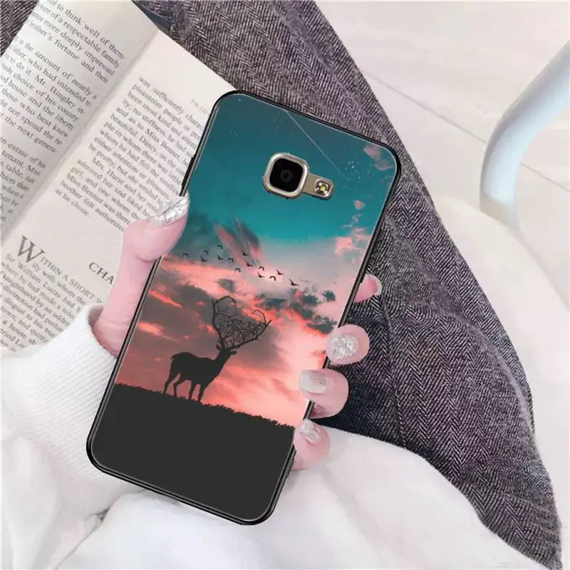 FHNBLJ чехол для телефона с оленем лося Samsung A30s 51 5 71 70 40 10 20 s 31 A7 A8 2018 | Мобильные