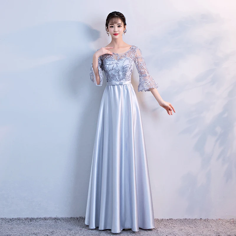 Бургундия невесты Elegnt Длинные платья для свадебной вечеринки длинный Пол Длина