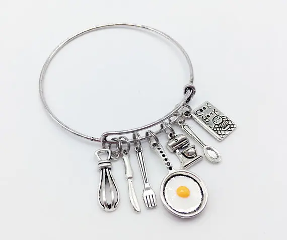 Кофемашина взбиватель столовый нож Вилка Ложка поварская книга Подвеска Амулет