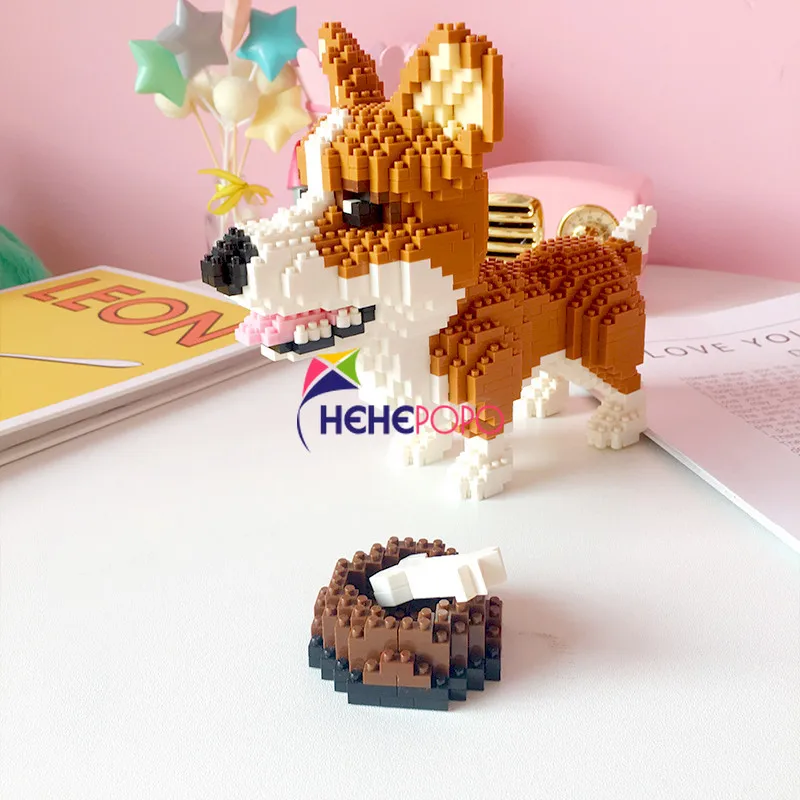 1237 шт. алмазные микро-блоки Corgi Keji модель среднего размера строительные блоки