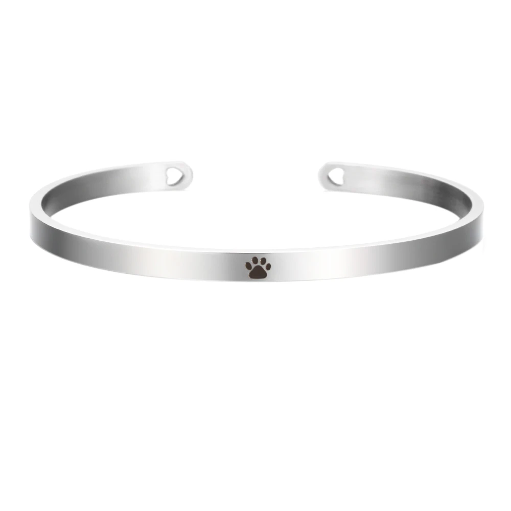 Ширина 4 мм персонализированный пустой браслет из нержавеющей стали с именем