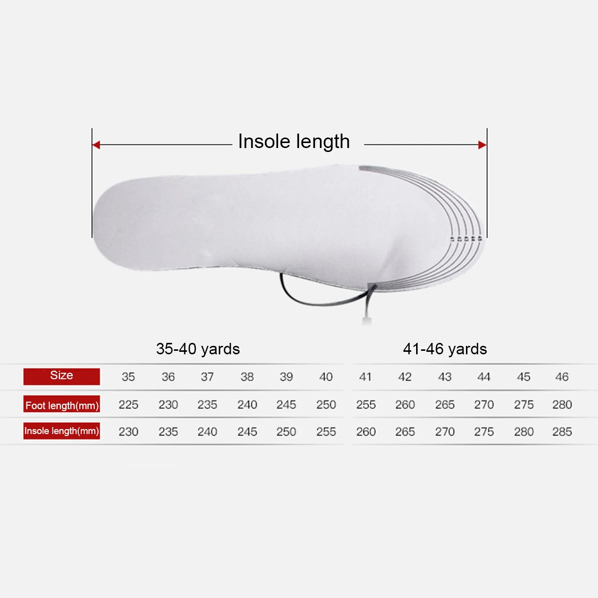 

1 Pair Cuttable Heated Insoles Foot Warming Pad Feet Warmer Sock Pad Mat Winter Outdoor Sports Heating Shoe Insoles Winter Warm