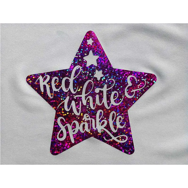 Теплопередающая виниловая голографическая пленка HTV для одежды легко