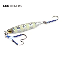 countbass 3pcs 10g 15g 20g 30g 40g shore slim casting metal jigs with assist hooks pesca jigging lure saltwater fishing bait