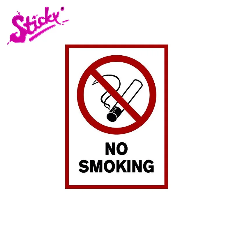 

STICKY Smoking Prohibited Sign Stickers With Warning Signs For Outdoor And Indoor Use Smoking Not Permitted Cigarettes