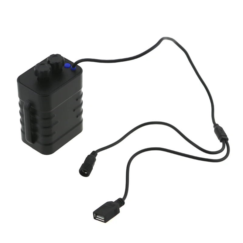 Detachable Rechargeable 18650 Battery Pack Case USB Output 5V For Mobile Phone& DC Output 8.4V For Bike Lights+ 8.4V Charger