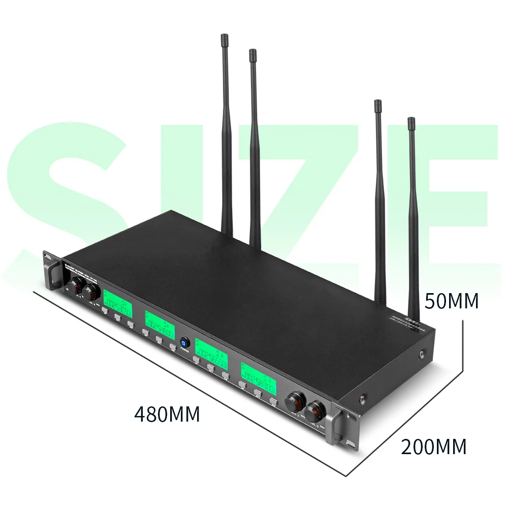G-MARK super G14S Беспроводная микрофонная система UHF 4 ручные микрофоны все металлические частоты на выбор 150 м караоке система для сцены