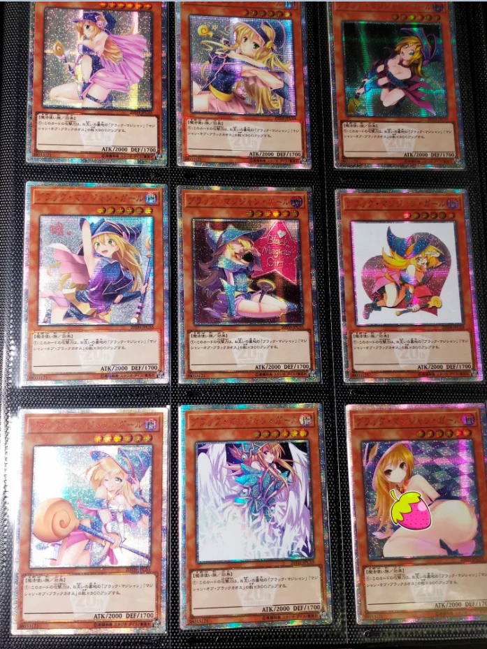 Yu Gi Oh Dark Magician Girl 20th годовщина DIY Красочные игрушки хобби Коллекционная игра
