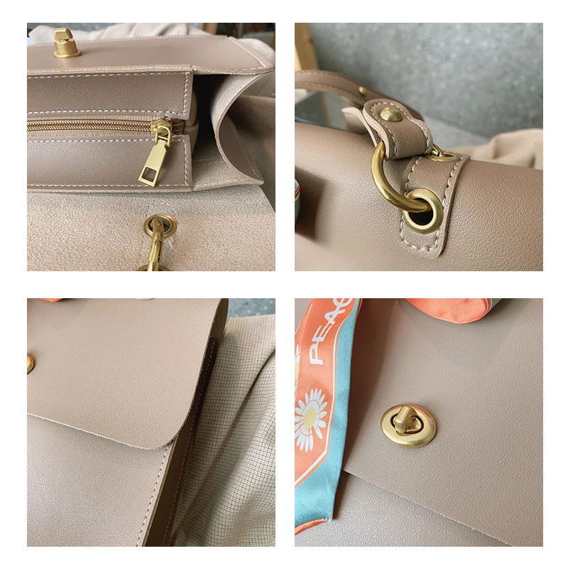 

Ladies Retro Shoulder Bags 2020 Buckle PU Leather Handbag Designer Ladies Messenger Bag Ladies Casual Bag