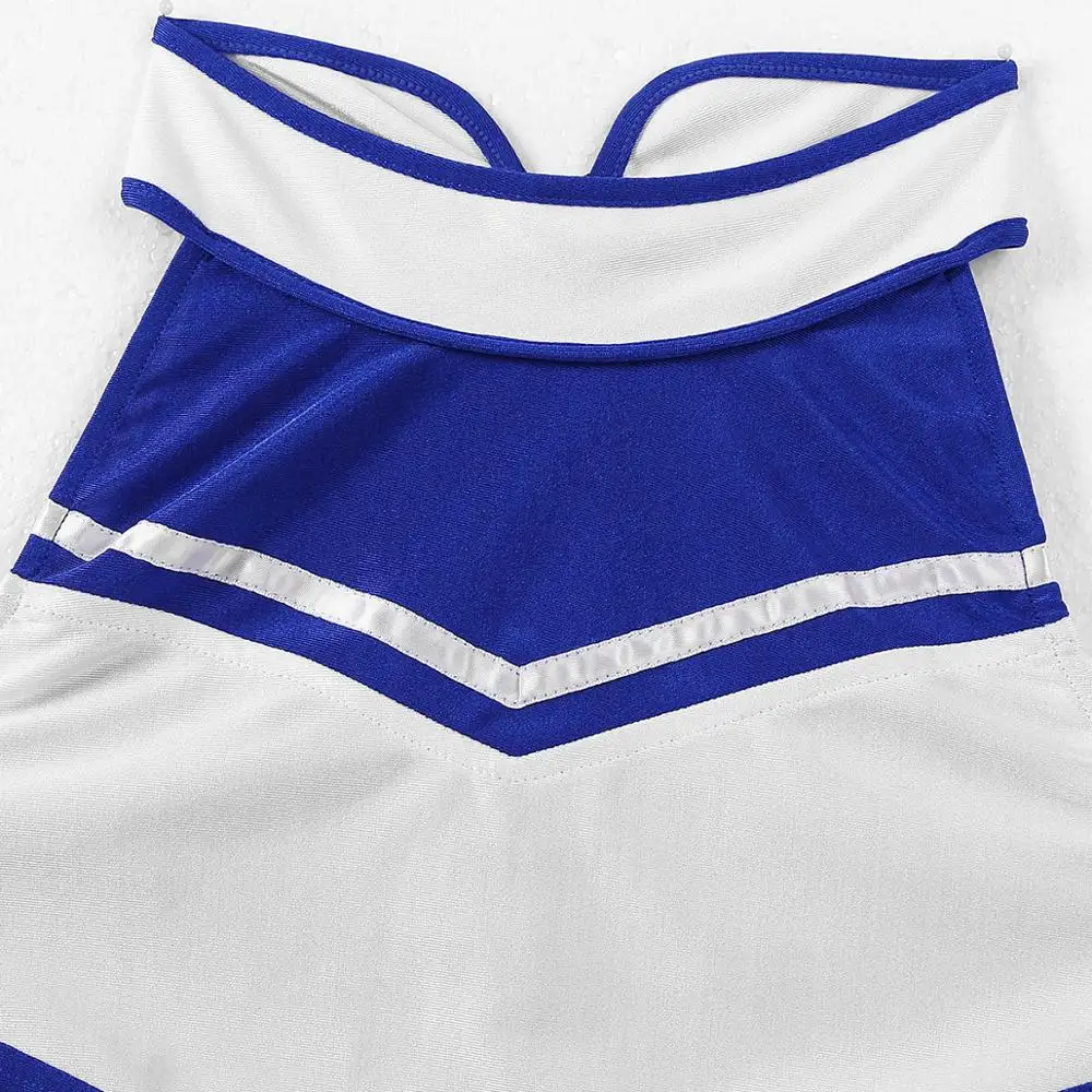 2 шт. женский Школьный костюм черлидера для взрослых Униформа Черлидинга наряд