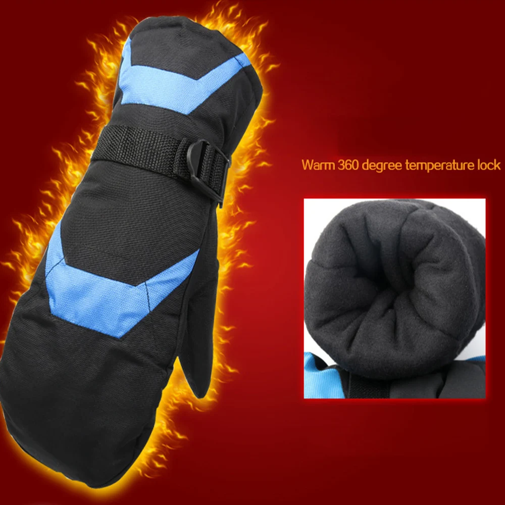 Мужские лыжные перчатки для сноуборда водонепроницаемые теплые верховой езды