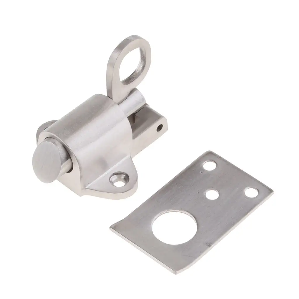 

304 Stainless Steel Hardware Boat Marine Cabinet Door Safety Latch Lock 47x47mm