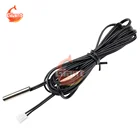 100200 см 2 метра водонепроницаемый NTC 10K 1% 3950 2 м термистор точность датчик температуры провод кабель зонд для Arduino W1209 W1401