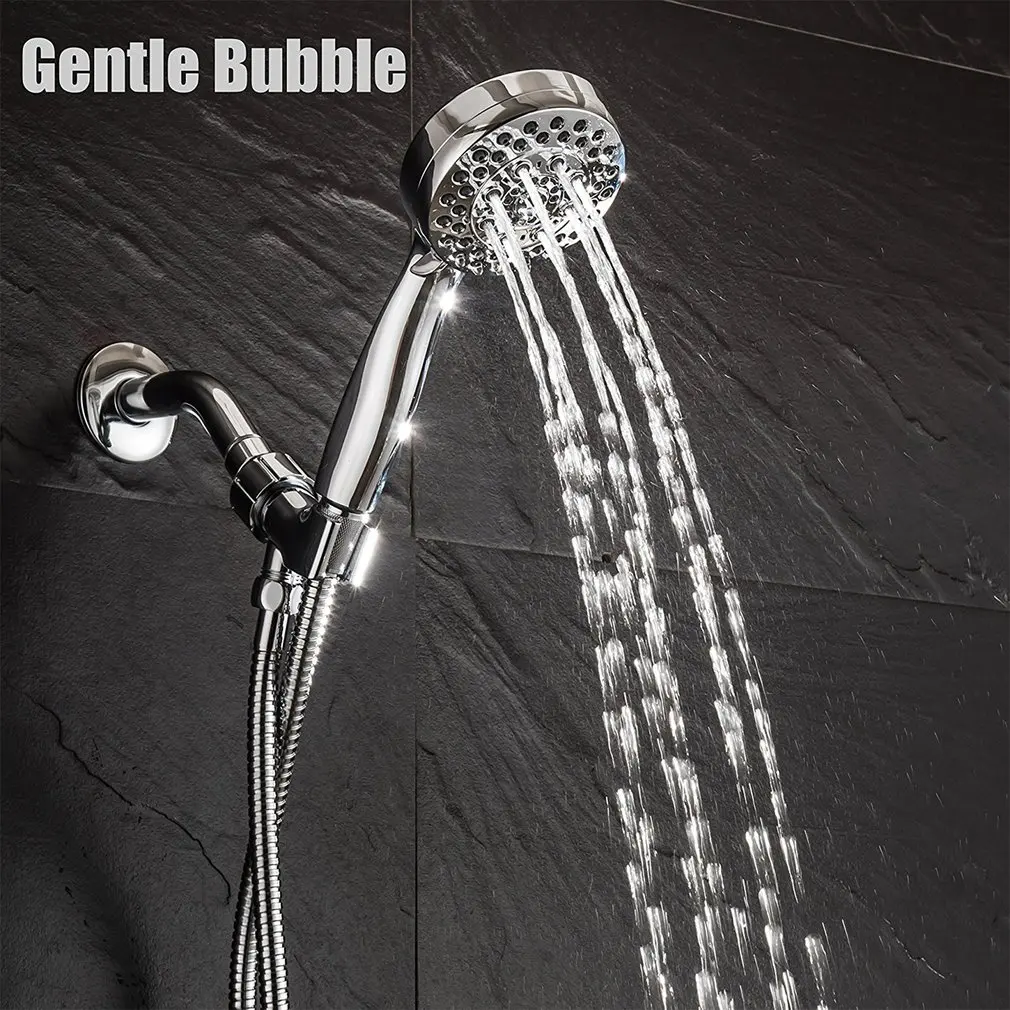 

Supercharge Shower Head Adjustable Negative Ion Pressurized Household Hand-held Nozzle High Pressure Shower