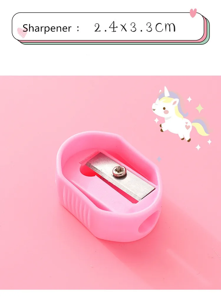 1 Набор Kawaii Мультфильм Единорог кролик HB деревянные карандаши для детей эскиз исследования карандаши с линейкой ластик Ручка точилка подарочный набор