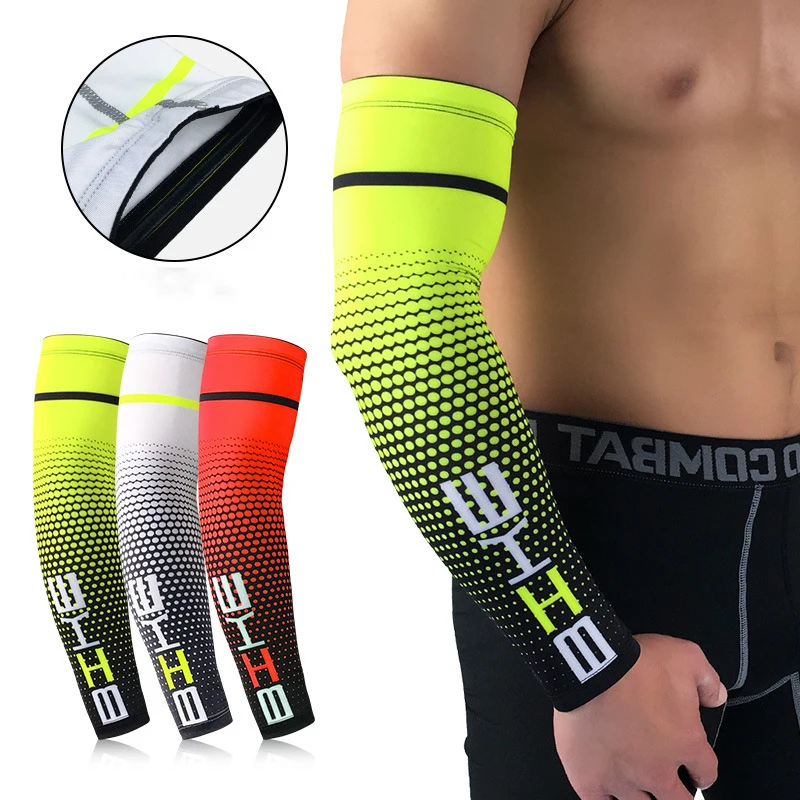 Summer Cool Thin Lycra Basketball Running Cycling Arm Sleeve Outdoor Riding Protection Ice Sleeves Safety Gear
