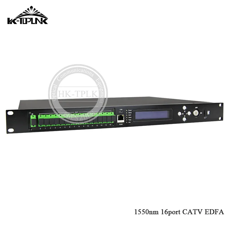 1U 16 порт * 17 дБм CATV EDFA без WDM 1550 нм SC/APC SC/UPC высокомощный волоконно-оптический