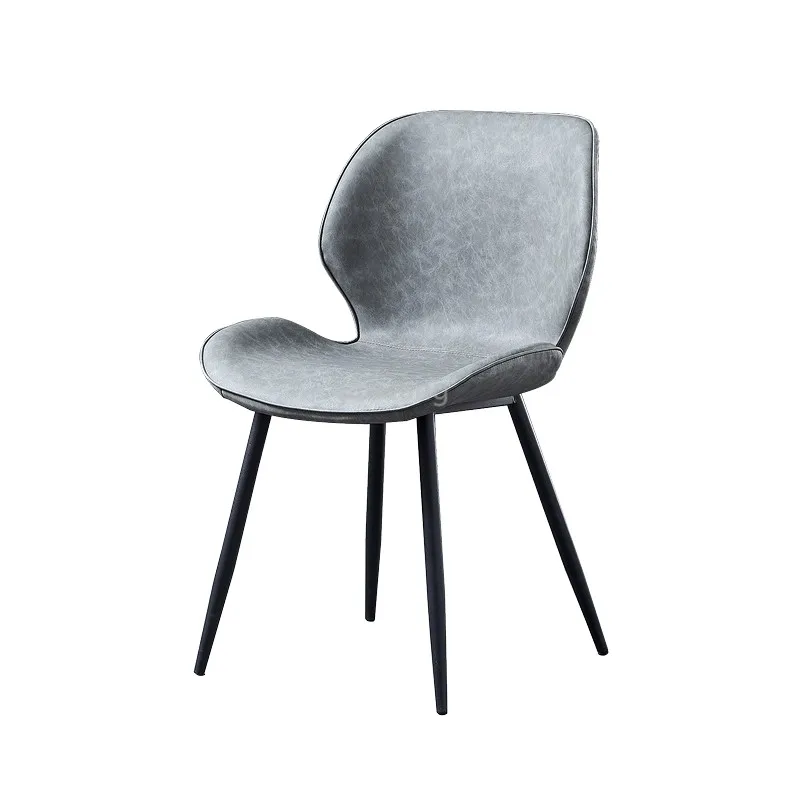 

Light Luxury Dining Table Chair Desk Chair Simple Leather Stool Backrest Dressing Chair Nordic Dining Chair Modern Dining Chairs