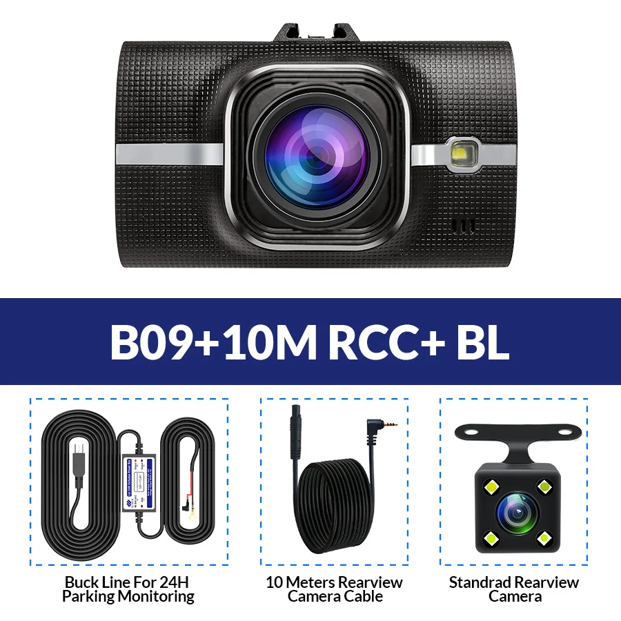 B09-10M RCC-BL E-ACE Автомобильный видеорегистратор с gps трекером, видеорегистратор Full HD 1080 P, видеорегистратор ADAS LDWS, камера ночного видения, Автомобильный регистратор, видеорегистраторы - Название цвета: B09-10M RCC-BL