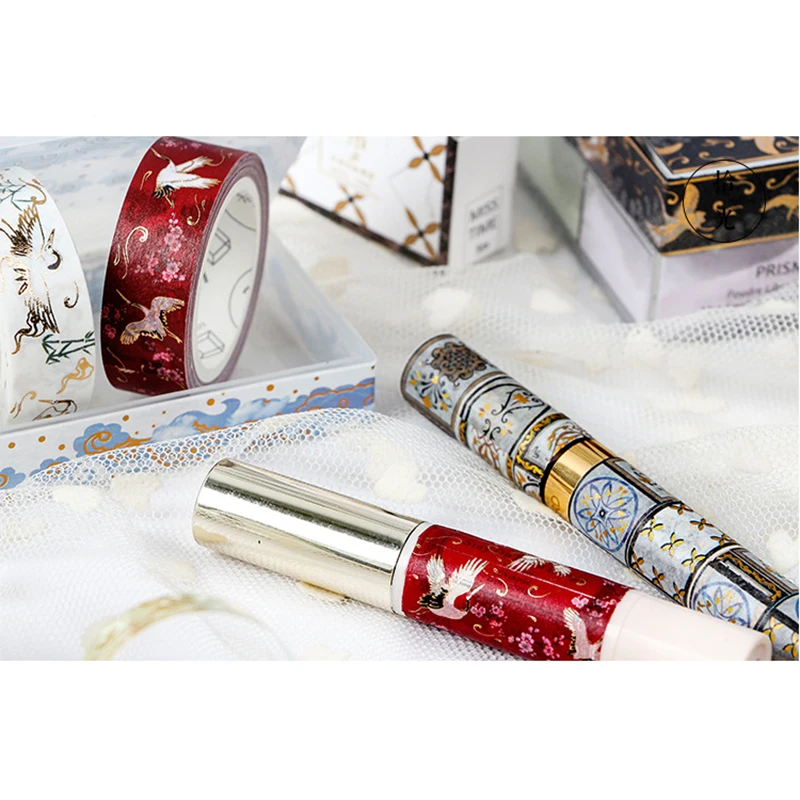 Золотые блоки в китайском стиле с рисунками (шинуазри) Lucky Япония набор