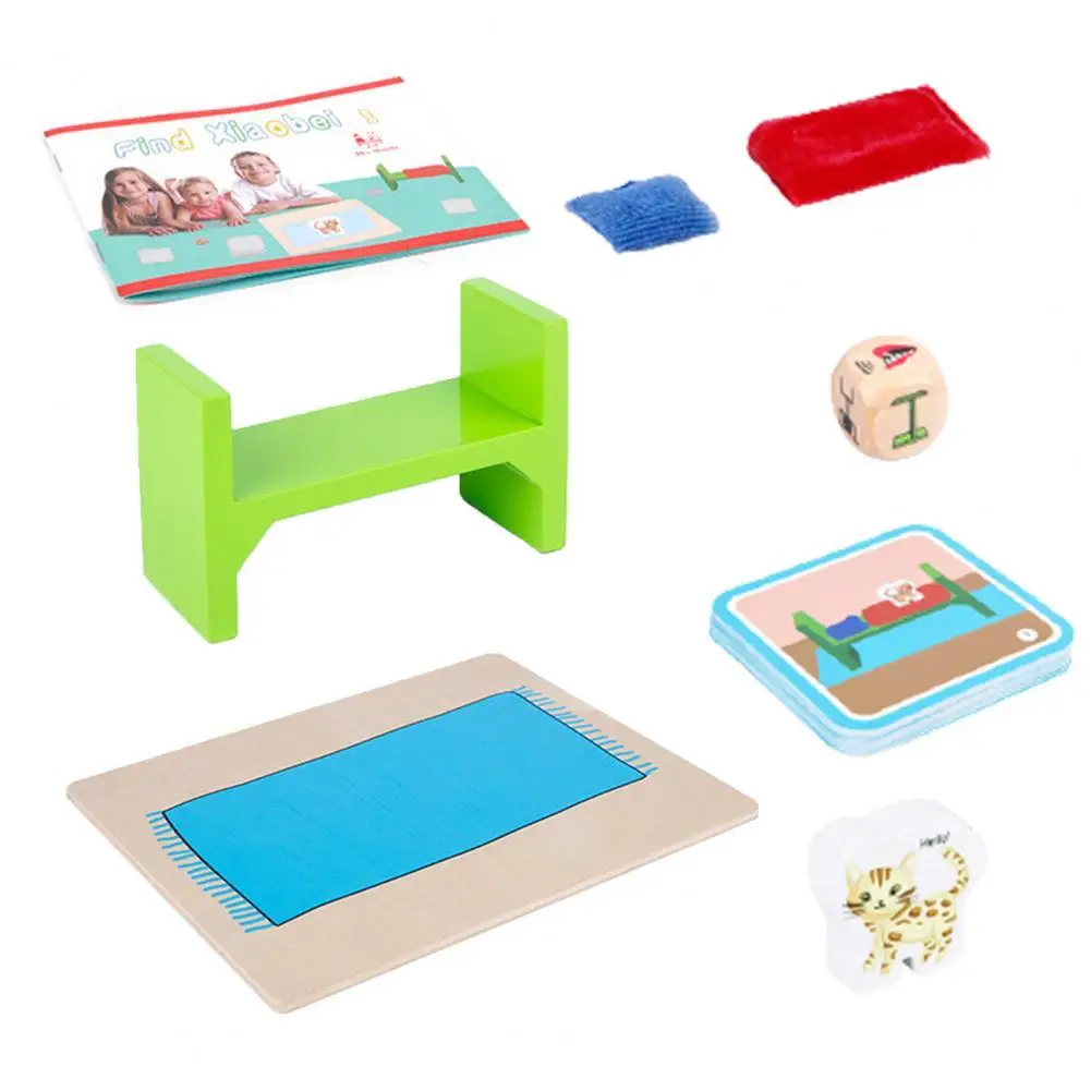 

1 Set Educational Toy Classic Logical Thinking Training Wooden Toy Memory Training Desktop Toy Kit for Birthday Gift