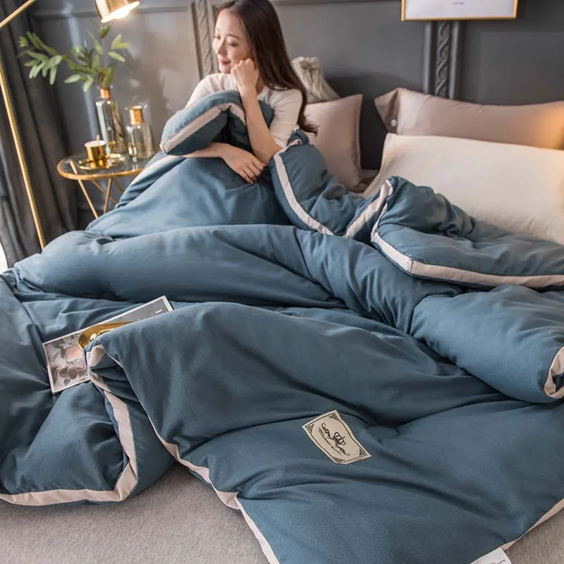

High Quality Graphene Comforter Thicken Duvet 3D Warm Winter Quilts 220*240cm 5.0kgs Sleeping Cover Micro Physiotherapy Soft Bed