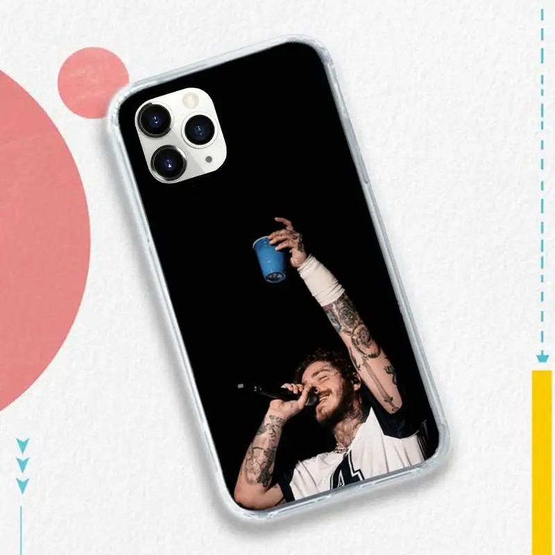 

post malone pop singer Phone Case for iPhone 11 12 mini pro XS MAX 8 7 6 6S Plus X 5S SE 2020 XR