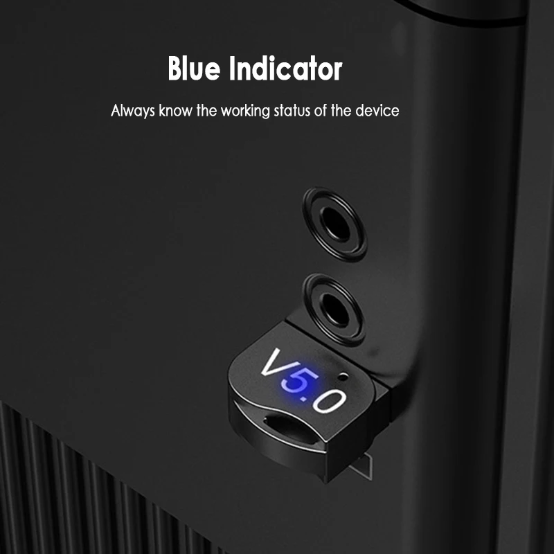USB Bluetooth совместимый адаптер 5 0 передатчик аудио ключ беспроводной для компьютера