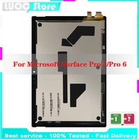 high quality lcd for microsoft surface pro 5pro 6 lcd display touch screen digitizer sensors panel assembly replacement