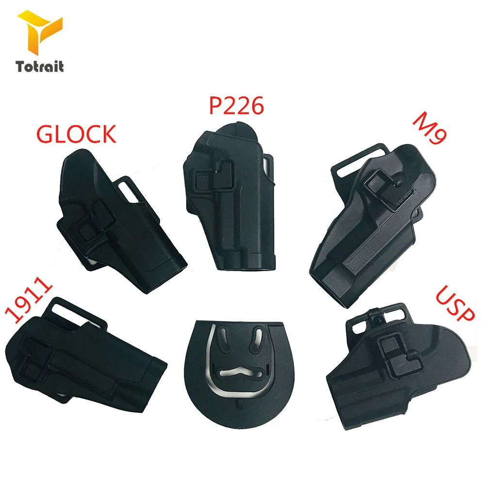 TOtrait тактическая охотничья кобура для Glock17 19/USP/Colt 1911/M9/SIG P226 правая рука Airsoft