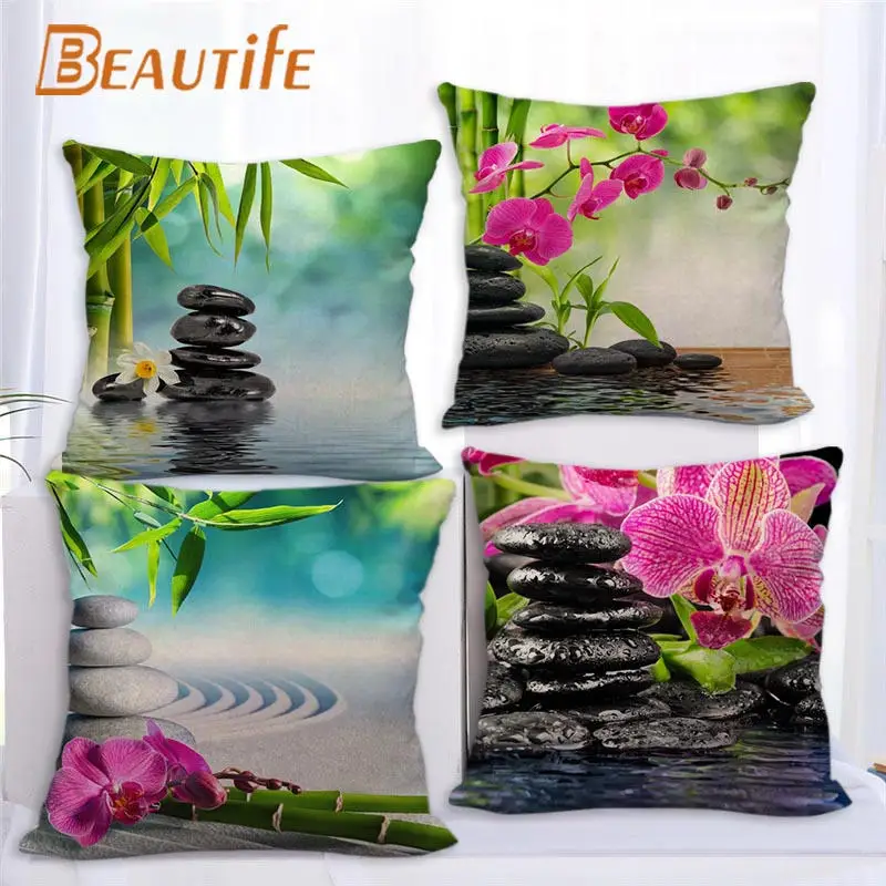 

Наволочка из хлопка и льна, 45 х45 см