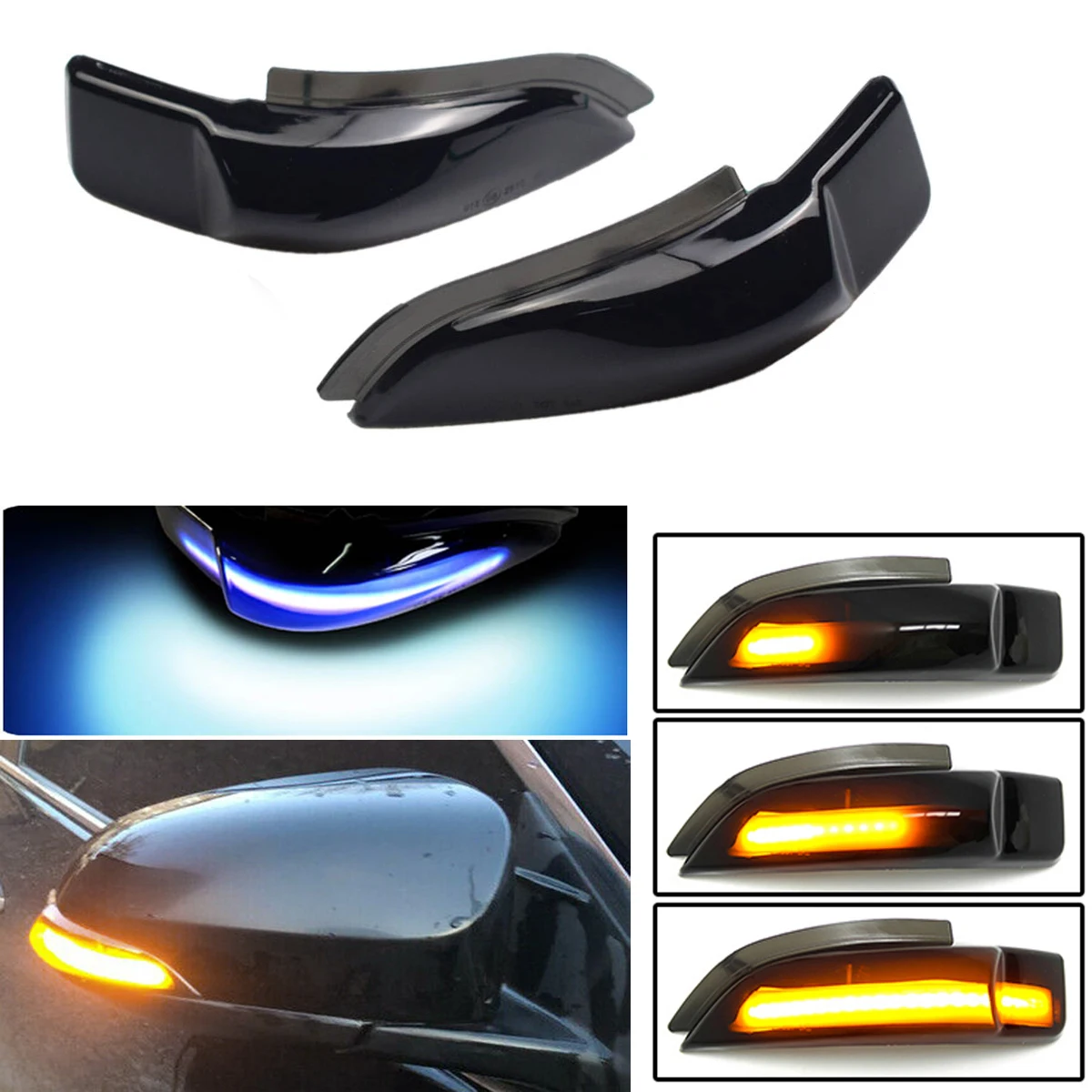 

2x LED Dynamic Turn Signal Light Side Mirror Indicator For Toyota Corolla Camry Prius Vios CHR Yaris Venza Avalon Altis 2017
